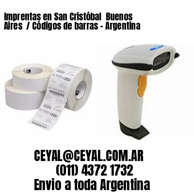 Imprentas en San Cristóbal  Buenos Aires  / Códigos de barras – Argentina