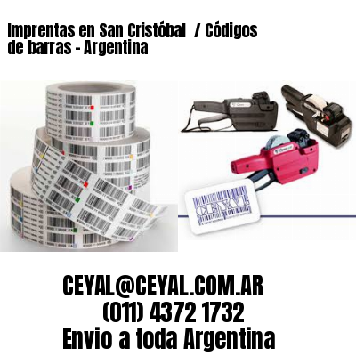 Imprentas en San Cristóbal  / Códigos de barras – Argentina