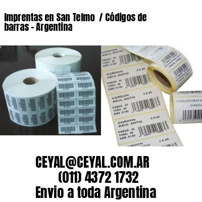 Imprentas en San Telmo  / Códigos de barras – Argentina