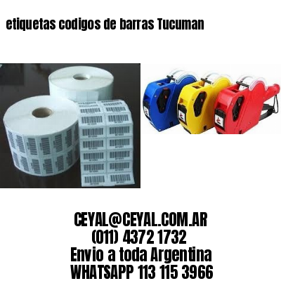 etiquetas codigos de barras Tucuman