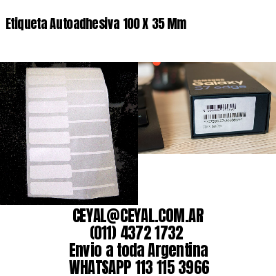 Etiqueta Autoadhesiva 100 X 35 Mm