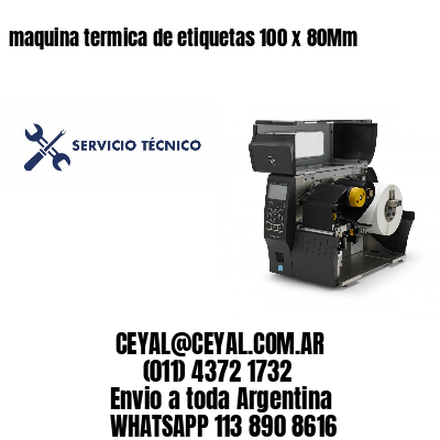 maquina termica de etiquetas 100 x 80Mm