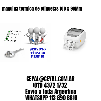 maquina termica de etiquetas 100 x 90Mm