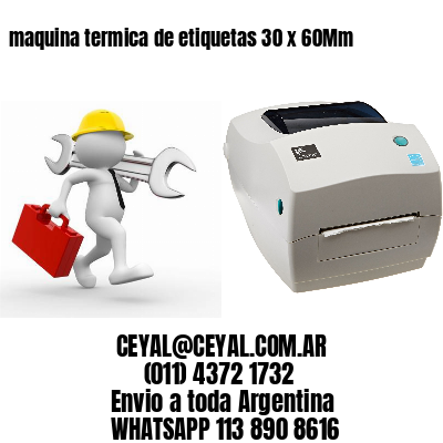 maquina termica de etiquetas 30 x 60Mm