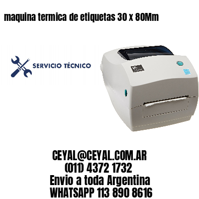 maquina termica de etiquetas 30 x 80Mm