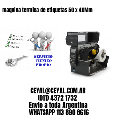 maquina termica de etiquetas 50 x 40Mm