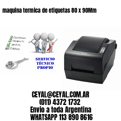 maquina termica de etiquetas 80 x 90Mm