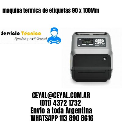 maquina termica de etiquetas 90 x 100Mm