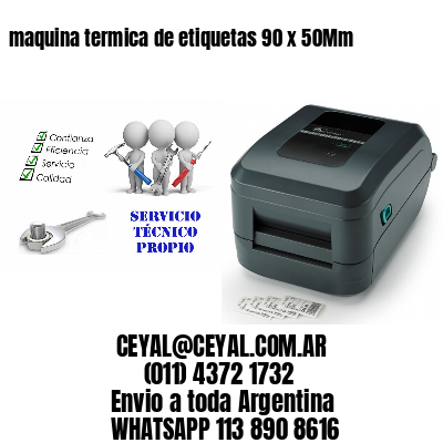 maquina termica de etiquetas 90 x 50Mm