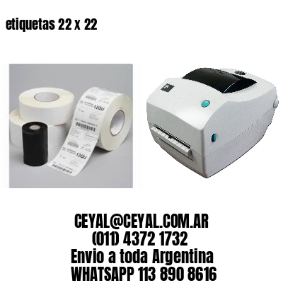 etiquetas 22 x 22