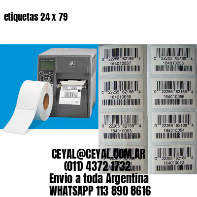 etiquetas 24 x 79