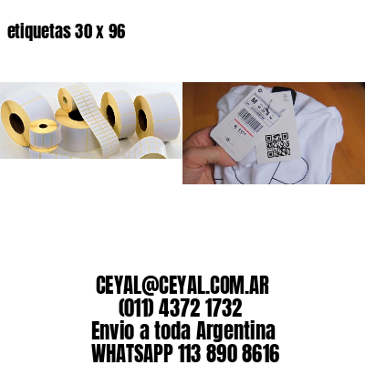 etiquetas 30 x 96