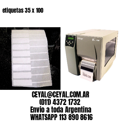 etiquetas 35 x 100