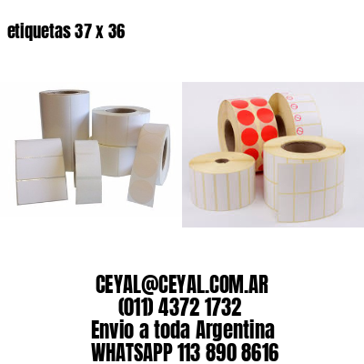 etiquetas 37 x 36