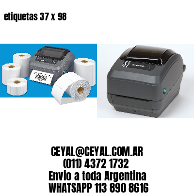 etiquetas 37 x 98