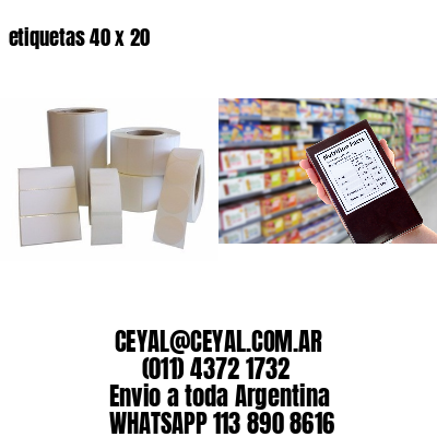 etiquetas 40 x 20