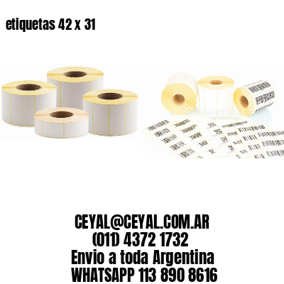 etiquetas 42 x 31