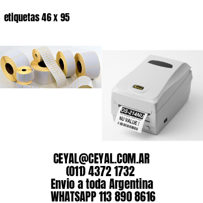 etiquetas 46 x 95