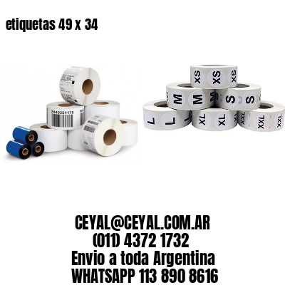 etiquetas 49 x 34