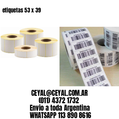 etiquetas 53 x 39
