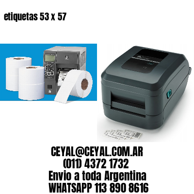 etiquetas 53 x 57