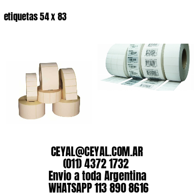 etiquetas 54 x 83