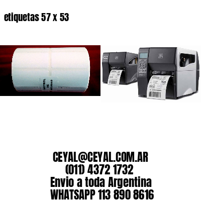 etiquetas 57 x 53