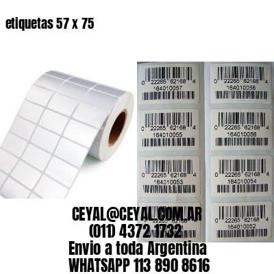 etiquetas 57 x 75