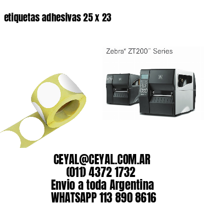 etiquetas adhesivas 25 x 23