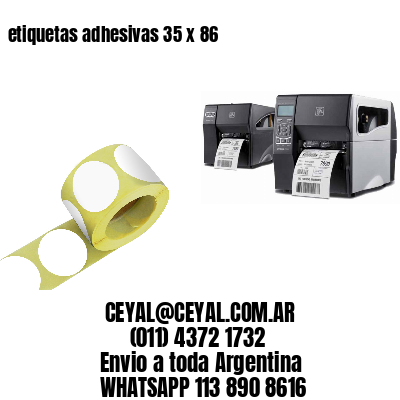 etiquetas adhesivas 35 x 86