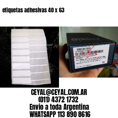 etiquetas adhesivas 40 x 63