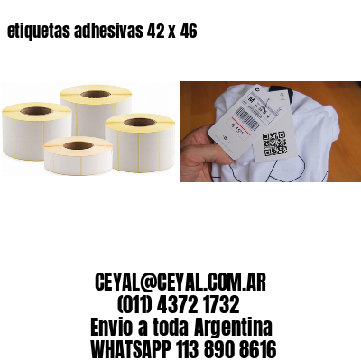 etiquetas adhesivas 42 x 46