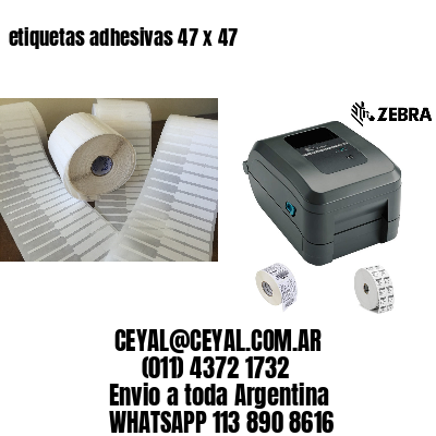 etiquetas adhesivas 47 x 47