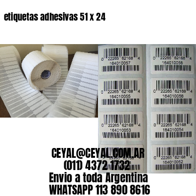 etiquetas adhesivas 51 x 24