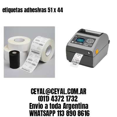 etiquetas adhesivas 51 x 44