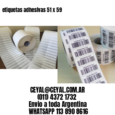 etiquetas adhesivas 51 x 59