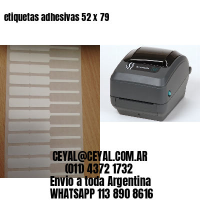 etiquetas adhesivas 52 x 79