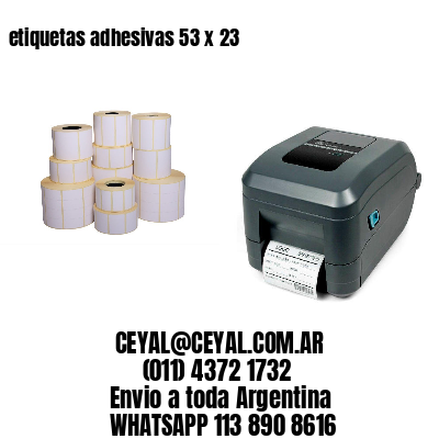 etiquetas adhesivas 53 x 23