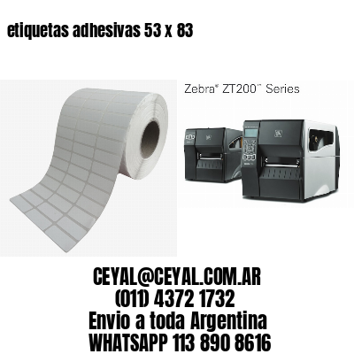 etiquetas adhesivas 53 x 83
