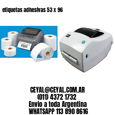 etiquetas adhesivas 53 x 96