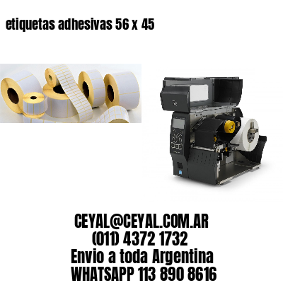 etiquetas adhesivas 56 x 45