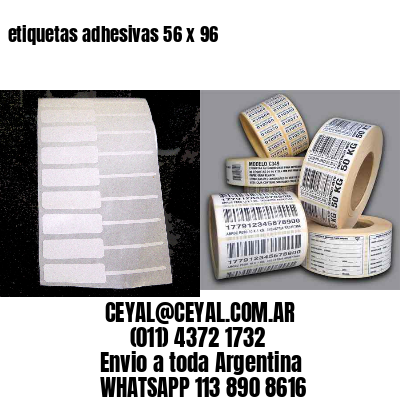 etiquetas adhesivas 56 x 96