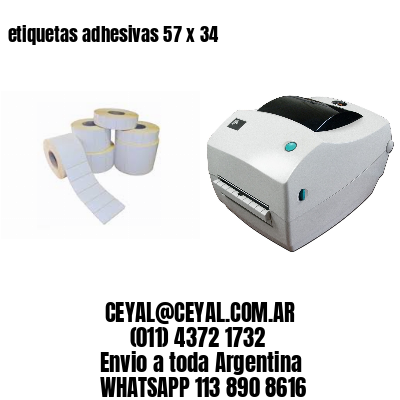 etiquetas adhesivas 57 x 34