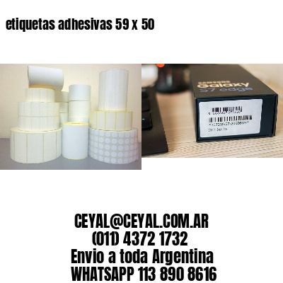 etiquetas adhesivas 59 x 50
