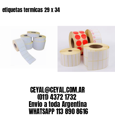 etiquetas termicas 29 x 34