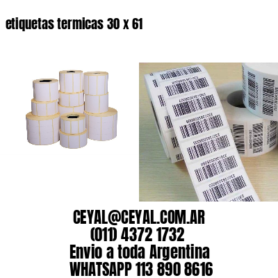 etiquetas termicas 30 x 61