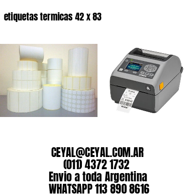 etiquetas termicas 42 x 83