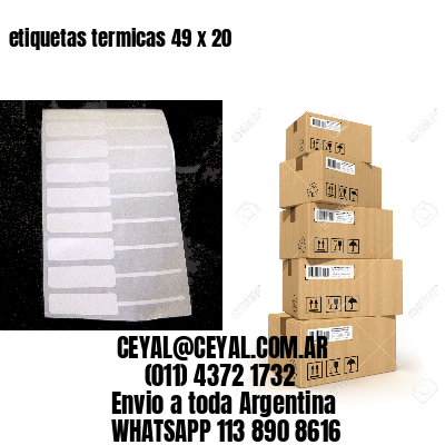 etiquetas termicas 49 x 20