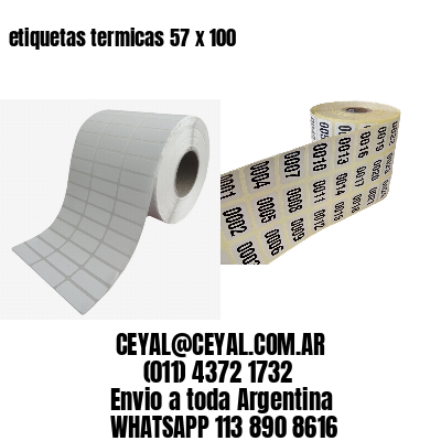 etiquetas termicas 57 x 100