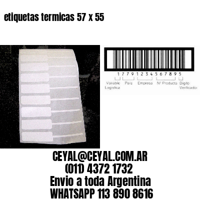 etiquetas termicas 57 x 55